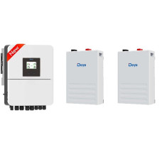Combo Deye 6kW Single Phase Hybrid Inverter - New Model 2025 with 2 Deye SE-F5 Plus (AS, AF, EU, LATAM)